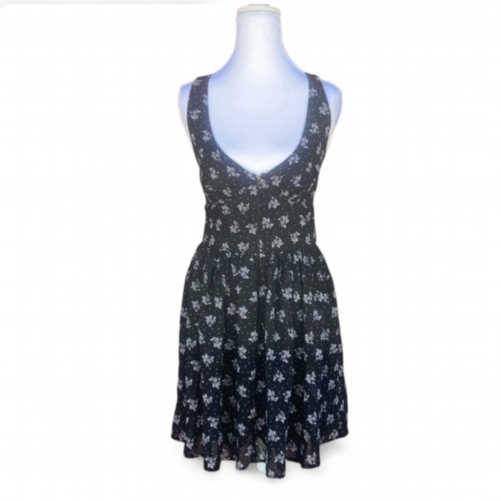 Fire Los Angeles Black Floral‎ Mini Dress
